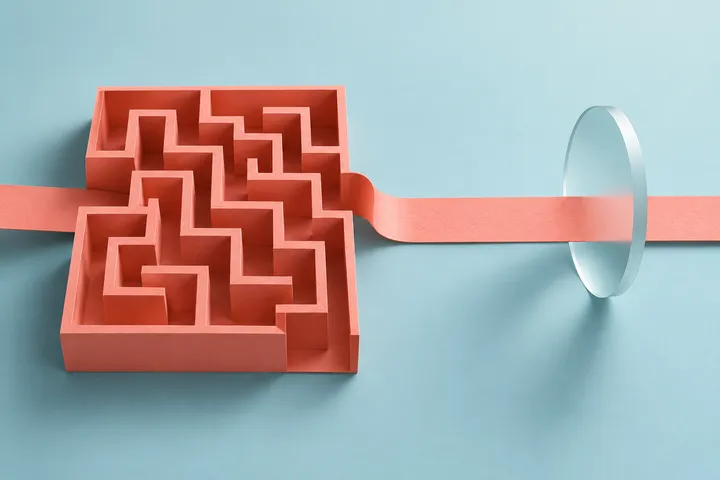 Original conceptual illustration for Rewordify — making difficult vocabulary clearer